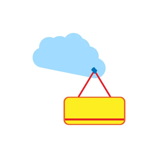 Cloud Dans Style Abstrait Motif Tendance Pour Conception Papier Illustration — Image vectorielle