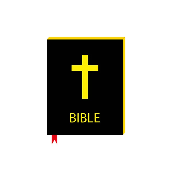 Bíblias Negras Sobre Fundo Branco Ilustração Vetorial Imagem Stock Eps —  Vetores de Stock