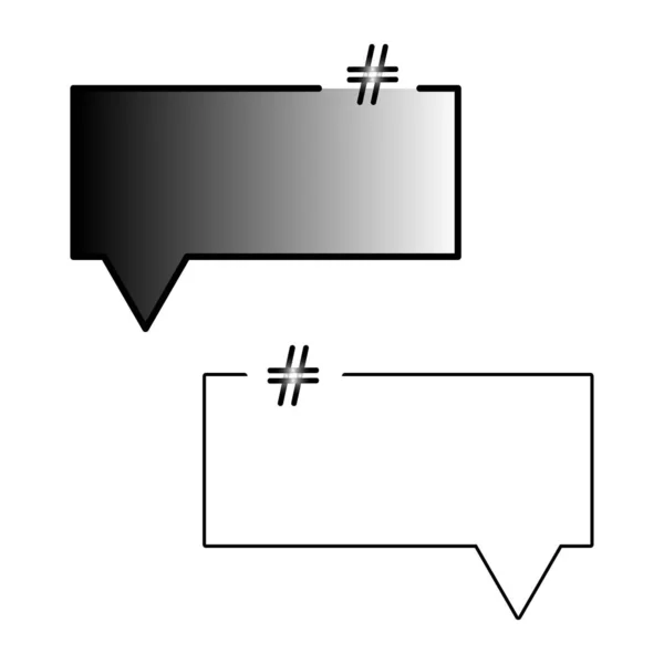 Mensaje Estilo Abstracto Chat Texto Burbuja Diálogo Marco Diálogo Ilustración — Vector de stock