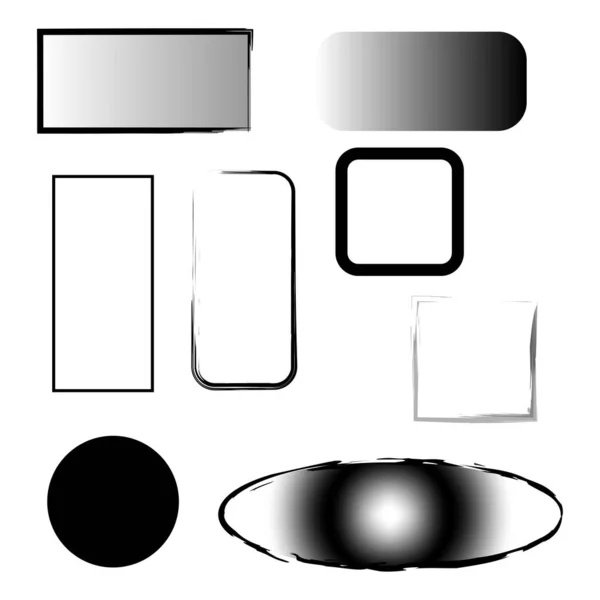 Cadres Dans Style Rétro Cadre Bord Illustration Vectorielle Image Stock — Image vectorielle