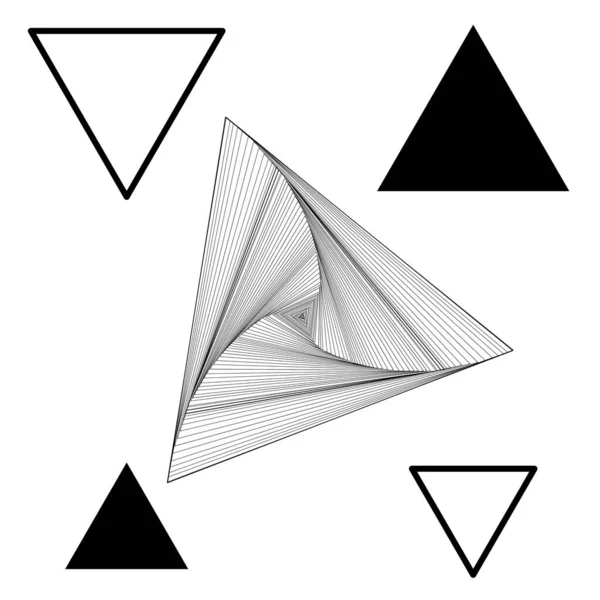Malla Triangular Abstracta Fondo Vectorial Flujo Datos Digitales Malla Hipster — Vector de stock