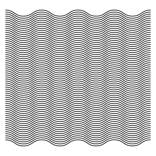 Wellige Linien Hintergrund Vorlage Für Stoffdesign Geometrische Textur Vintage Welligen — Stockvektor