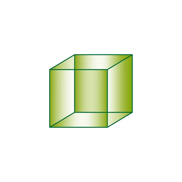Cubo Stile Illustrazione Vettoriale Immagine Stock Eps — Vettoriale Stock
