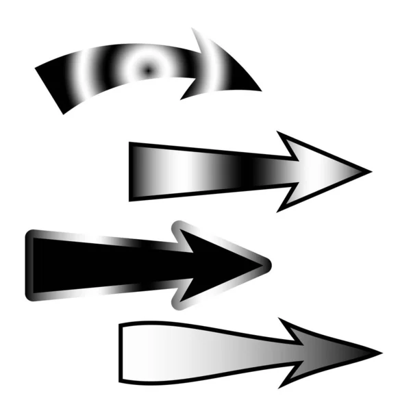 Larges Flèches Design Simple Icône Symbole Illustration Vectorielle Image Stock — Image vectorielle