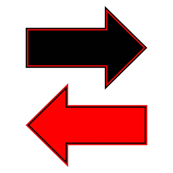 Zwarte Rode Pijlen Groeigrafiek Bedrijfsconcept Vector Illustratie Afbeelding Voorraad Eps — Stockvector