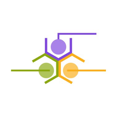 renk çemberi çizelgesi. İş grafik şablonu. Vektör çizimi. Hisse senedi. EPS 10.