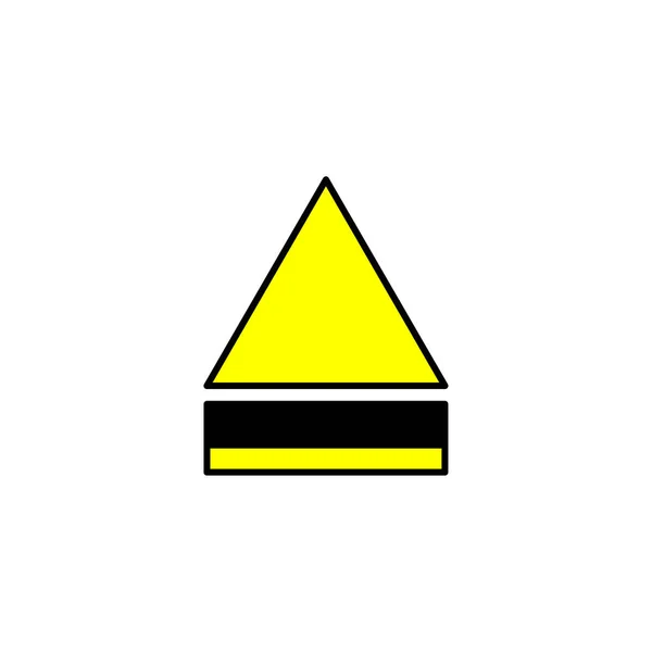 Triangolo Giallo Modello Presentazione Astratta Con Triangolo Giallo Illustrazione Vettoriale — Vettoriale Stock