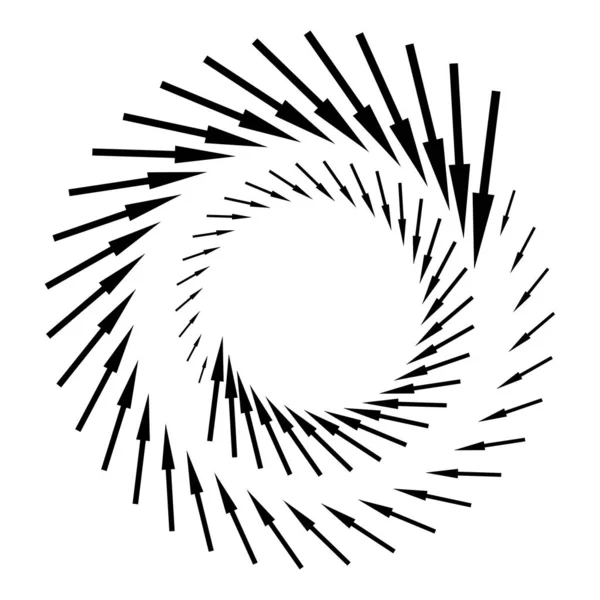 Seta Espiral Abstrata Linhas Movimento Abstratas Ilustração Vetorial Imagem Stock — Vetor de Stock