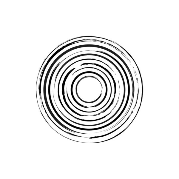Cercles Brosse Pour Conception Concept Forme Ronde Illustration Vectorielle Image — Image vectorielle