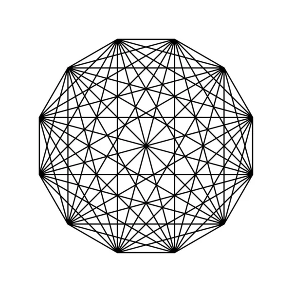 Ballnetz Linienkunst Vektorillustration Archivbild Eps — Stockvektor