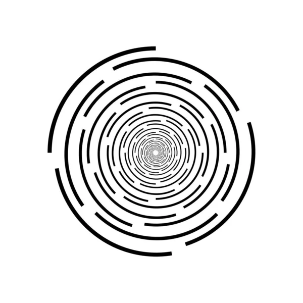 Icône Élégante Avec Cercle Icône Spirale Mouvement Technologique Forme Ronde — Image vectorielle