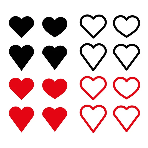 Een Hartstilstand Liefde Romantiek Concept Gelukkige Valentijnsdag Decoratie Vector Illustratie — Stockvector
