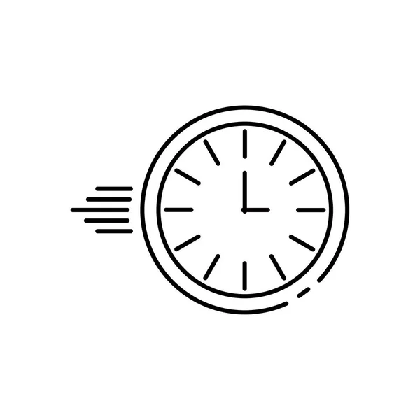 Icona Del Movimento Dell Orologio Orologio Concetto Scadenza Illustrazione Vettoriale — Vettoriale Stock