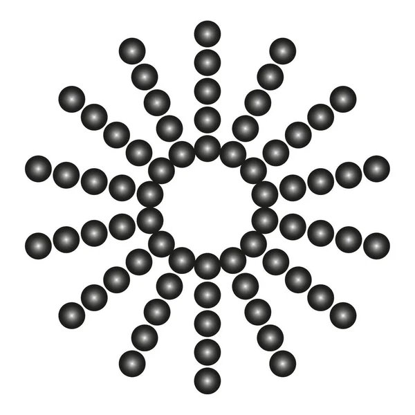 Хіпстерські Промені Кіл Анотація Геометричної Поверхні Динамічна Рамка Кругла Форма — стоковий вектор