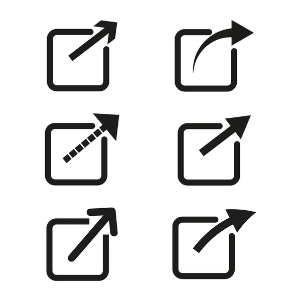 Adatexport Ikon Készlet Egyszerű Tervezés Dokumentum Szimbólum Vektor Illusztráció Készletkép — Stock Vector