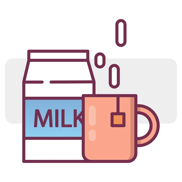 Melk Mok Cartoon Fles Ontwerpelement Vector Illustratie Afbeelding Voorraad Eps — Stockvector