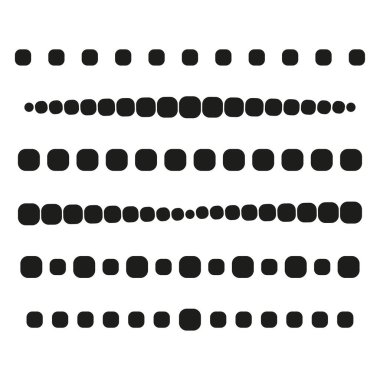 Noktalı çizgiler. Geometrik desen. Vektör çizimi. Stok görüntüsü. EPS 10.