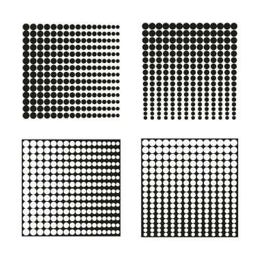 Noktalı kareler. Tekstil modası. Geometrik şekil. Vektör çizimi. Hisse senedi. EPS 10.