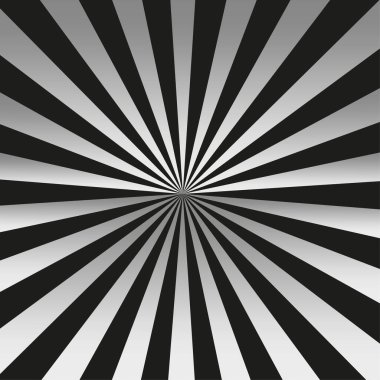 Siyah gri ışınlar arka plan. Gradyan siyah. Yumuşak renk. Vektör çizimi. Stok görüntüsü. EPS 10.