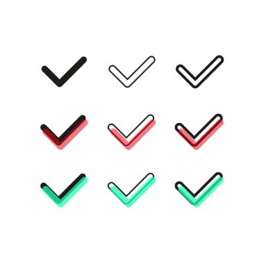 Button checkboxes. Exam checklist icon. Vector illustration. EPS 10.