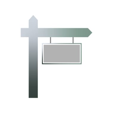 Empty sign for sale. Sign board promotion. Advertising banner. Vector illustration. EPS 10.