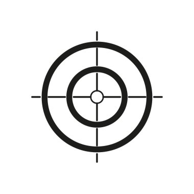Sight aim icon. Target focus simbol. Vector illustration. EPS 10.