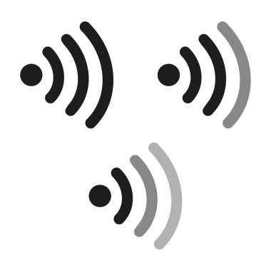 Wifi icons. Digital data. Digital technology. Internet network. Vector illustration. EPS 10.