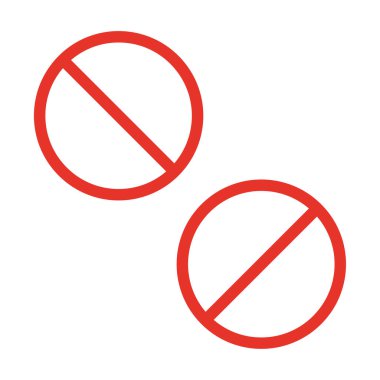 Kırmızı işaretler park etmek yasaktır. Girilmez simge. İmza yasak. Vektör çizimi. EPS 10.