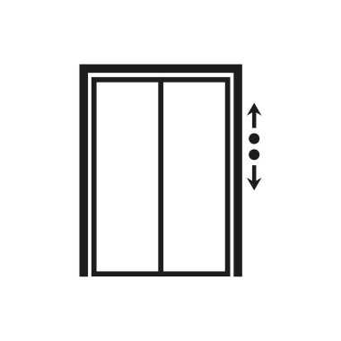 elevator doors icon. Vector illustration. EPS 10.