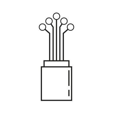 optic cable icon. Global communication network. Vector illustration. EPS 10.