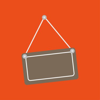 door sign empty. Vector illustration. EPS 10.