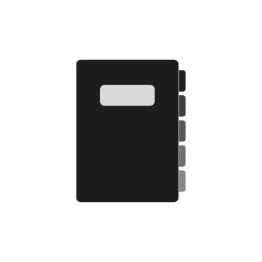 Notebook bookmarks icon in linear style. Document symbol. Vector illustration. EPS 10.