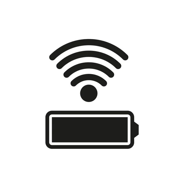 Battery Icon Internet Network Concept Digital Technology Status Bar Vector — Stockvector