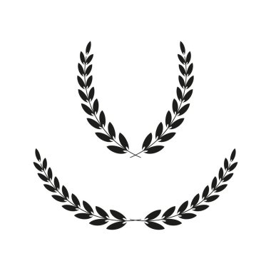 Dikenli çelenk. Grafik şablonu. Vektör çizimi. EPS 10.