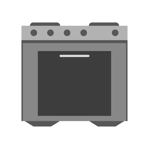 Gasherd Symbol Vorhanden Küchenteil Vektorillustration Eps — Stockvektor