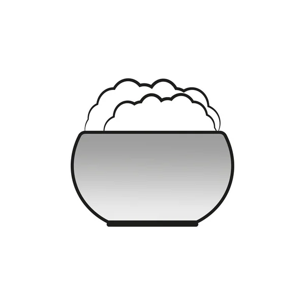 Reice Bowl Icon Органическая Еда Векторная Иллюстрация Eps — стоковый вектор