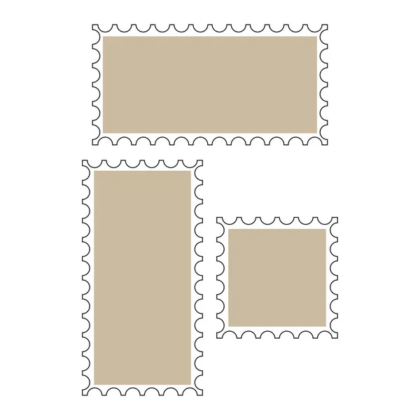 Γραμματόσημα Γραμματόσημα Εικονίδια Εικονογράφηση Διανύσματος Eps — Διανυσματικό Αρχείο