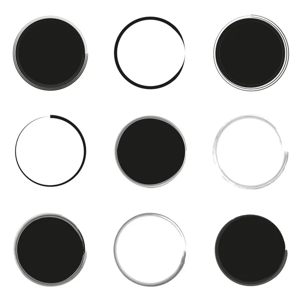 Βούρτσα Κύκλους Κύκλος Έτοιμος Στρογγυλό Σχήμα Εικονογράφηση Διανύσματος Eps — Διανυσματικό Αρχείο