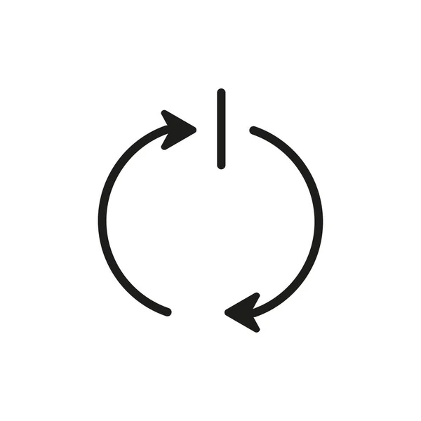 Circular Arrows Switch Reload Symbol Vector Illustration Eps — Stock Vector