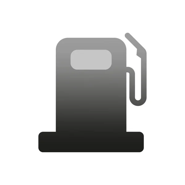 Плоска Піктограма Дозаправки Викопний Автомобіль Дозаправляє Бензинову Азс Векторні Ілюстрації — стоковий вектор