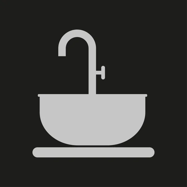 洗面器のアイコン デザイン要素 ベクトルイラスト Eps — ストックベクタ