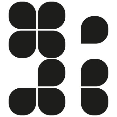 Geometrik şekiller köşe efekti. Vektör çizimi. EPS 10.