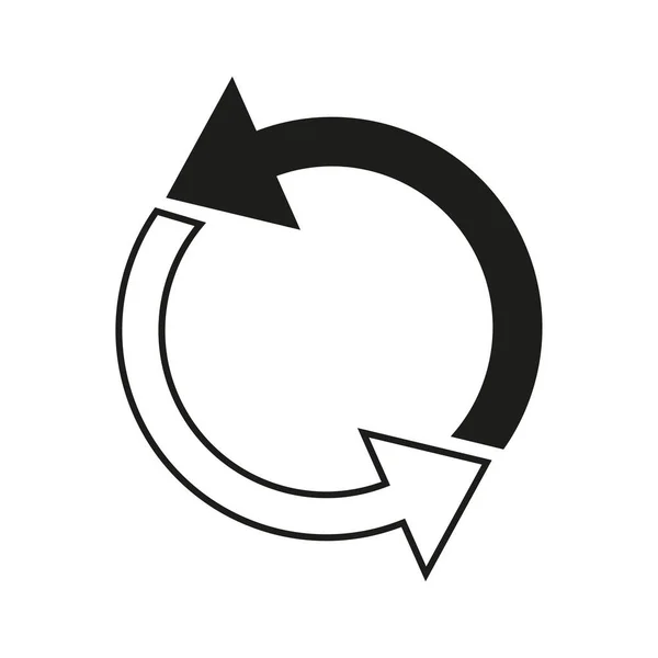 Kreisförmige Pfeile Wechseln Symbol Neu Laden Vektorillustration Eps — Stockvektor