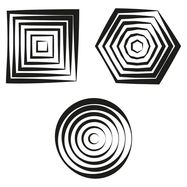 Textura Geométrica Abstracta Icono Del Metro Cuadrado Forma Geométrica Ilustración — Vector de stock