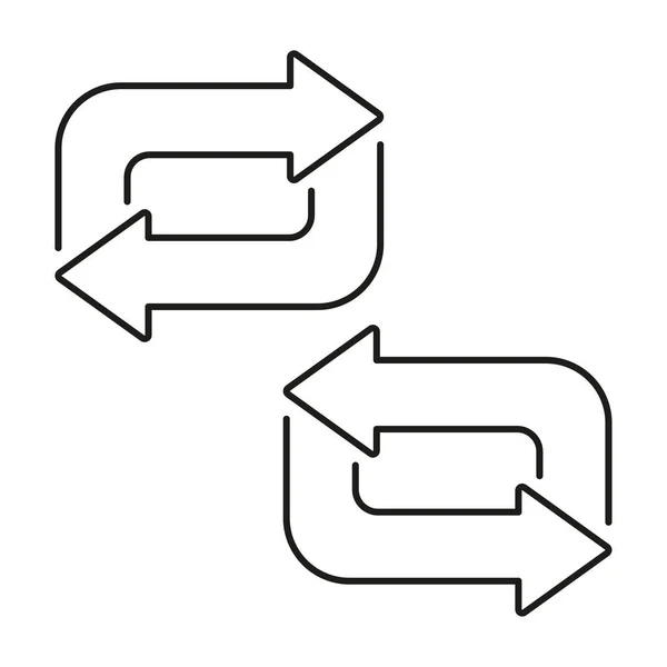 Concept Flèches Transfert Recharger Symbole Illustration Vectorielle Spe — Image vectorielle