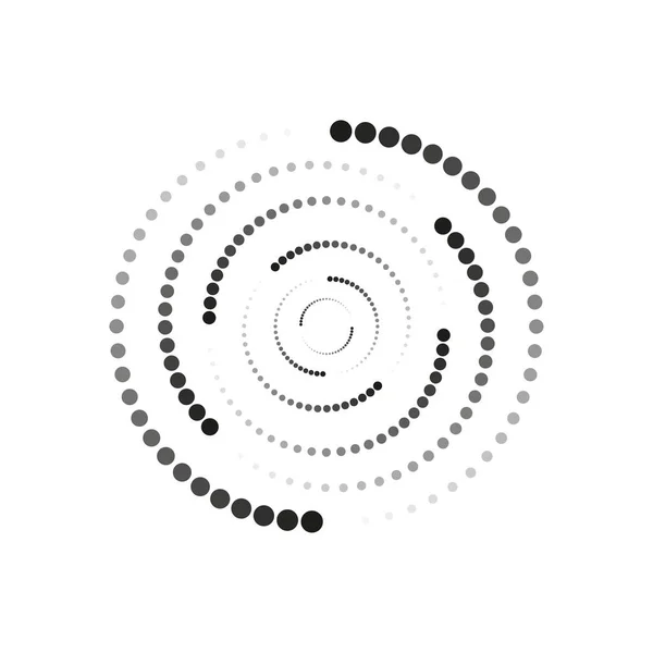 圆形螺旋圆点 设计元素 几何图形 矢量图解 Eps — 图库矢量图片