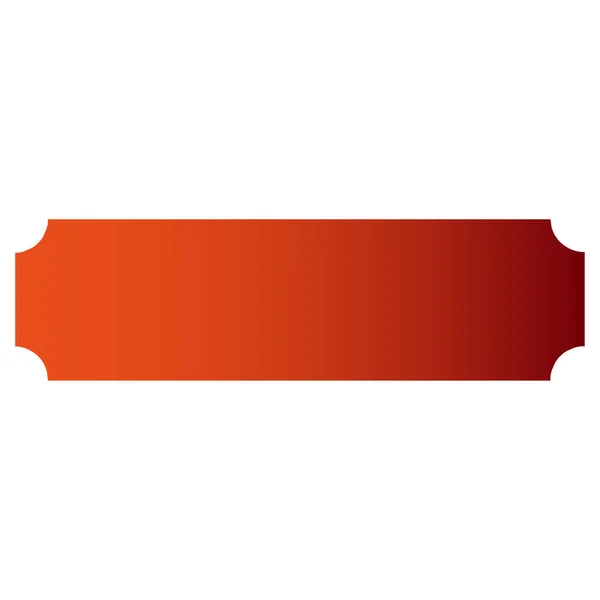Placa Retangular Longa Vermelha Elemento Design Ilustração Vetorial Eps —  Vetores de Stock