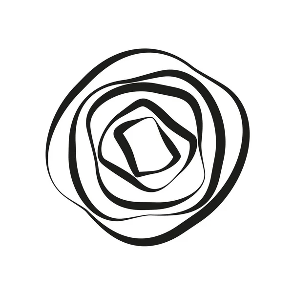 Turbilhão Espiral Aleatório Elemento Design Ilustração Vetorial Eps — Vetor de Stock