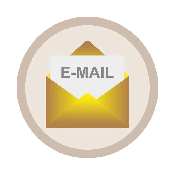 Envelope Email Símbolo Documento Ilustração Vetorial Eps — Vetor de Stock
