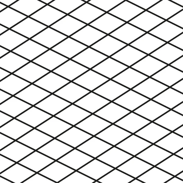 Rhombus Rutnät Vit Bakgrund Vektorillustration Eps — Stock vektor